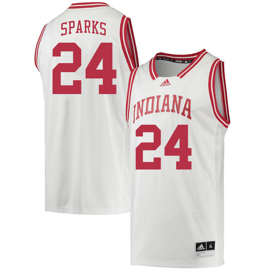 Men #24 Payton Sparks Indiana Hoosiers College Basketball Jerseys Stitched Sale-Retro - Click Image to Close